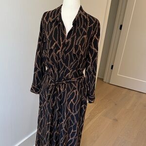 L”agence Chain Print maxi Dress